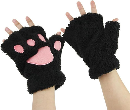 gloves-winter gloves-half-finger gloves - Extra thick men's gloves-women's gloves-warm gloves for women and V1188-MS101-01086-1