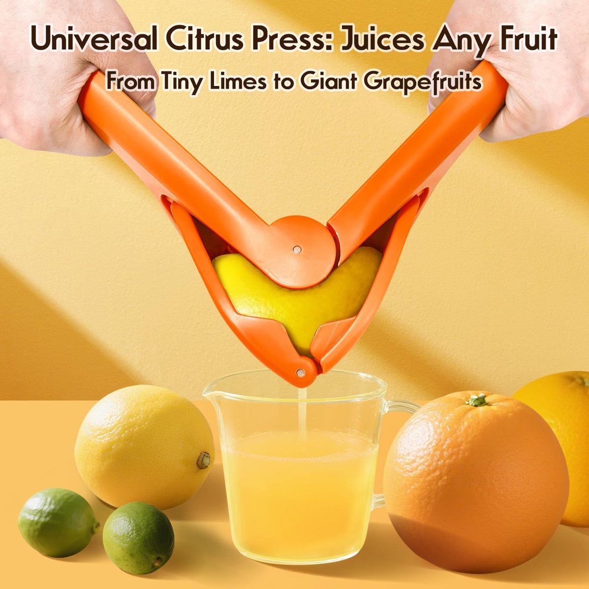 Manual Lemon Juicer - User-friendly, sturdy, for lemons/oranges V1188-MS101-01093-1