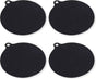 Induction Protector - Pan Coaster - Set of 4 - 22CM - Resistant up to 240 oC - Silicone - Black V1188-MS101-01100-1