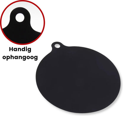 Induction Protector - Pan Coaster - Set of 4 - 22CM - Resistant up to 240 oC - Silicone - Black V1188-MS101-01100-1