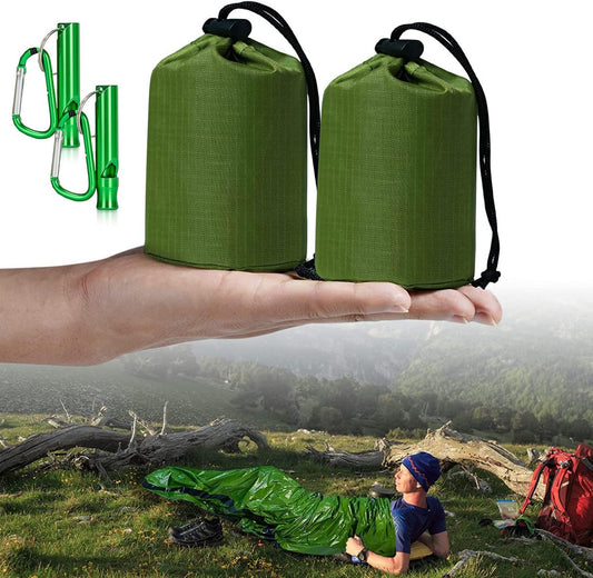 Emergency Sleeping Bag - 2 Pieces - Emergency Blanket - Waterproof Survival Blanket - 210*90cm - PE - Rescue V1188-MS101-01105-1
