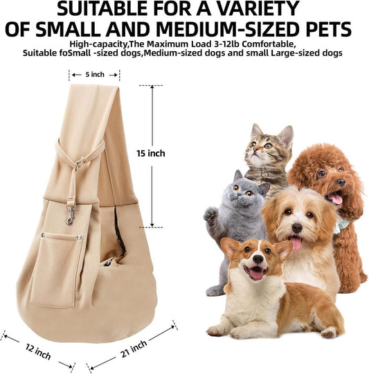 Dog Carrier Bag - Dog Sling - Waterproof - Dog Bag - Cat Travel Bag - Dog Carrier - Pet Carrier Bag Dog - V1188-MS101-01111-1