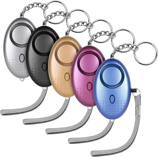 Pieces - 140 dB - Personal Alarm - With LED Flashlight And Keychain - Personal Pocket Alarm - Pepper Spray - V1188-MS101-01112-1