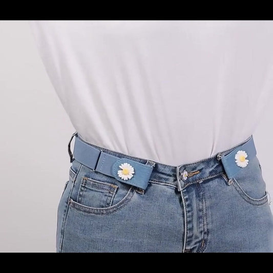Buckleless Belt - 4 Pieces Buckle-Free & Elastic Belt for Women & Men - Elastic Belt - Elastic Belt Without V1188-MS101-01117-1