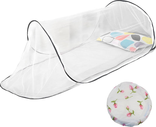 Mosquito Net Bed - Foldable Mosquito Net - L210x H56x W80cm - Pop-Up Mosquito Net Bed - Mosquito Net Tent - V1188-MS101-01128-1