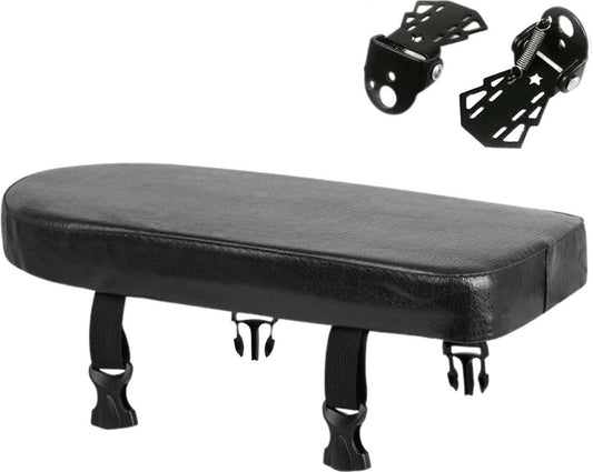 Rear Bicycle Seat - With Footrests - Rear Bicycle Seat - Luggage Carrier Cushion - Bicycle Seat Set - Rear V1188-MS101-01145-1