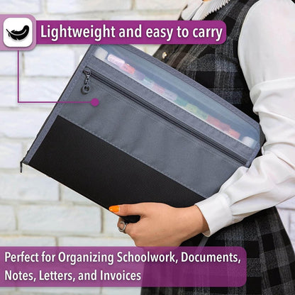 Project Folder - A4 - Foldable File Folder with Tabs - 13 Compartments - Storage Folder/Sorting Folder - V1188-MS101-01158-1