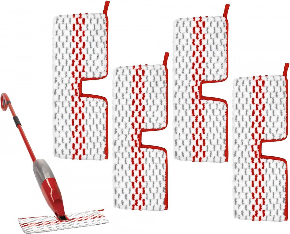 pieces - Floor cloth mop refill - Suitable for Vileda 1-2 Spray MAX/o-cedar ProMist Max - microfiber - V1188-MS101-01163-1