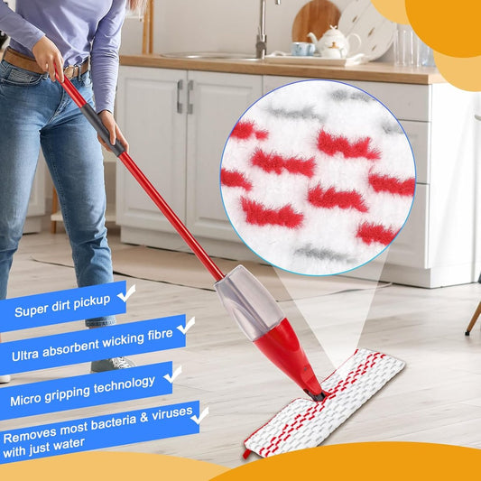 pieces - Floor cloth mop refill - Suitable for Vileda 1-2 Spray MAX/o-cedar ProMist Max - microfiber - V1188-MS101-01163-1
