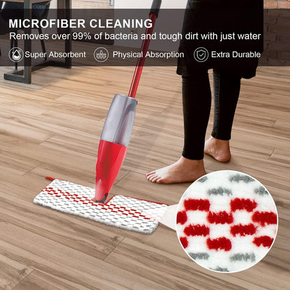 pieces - Floor cloth mop refill - Suitable for Vileda 1-2 Spray MAX/o-cedar ProMist Max - microfiber - V1188-MS101-01163-1