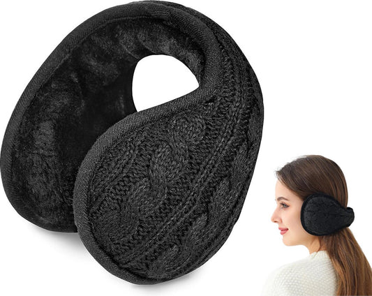Warm Ear Warmers - Ear Warmer - Classic Winter Ear Warmers - Fleece Ear Warmers - Wraparound Sturdy Soft V1188-MS101-01176-1
