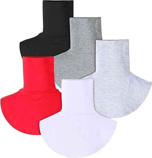 5 Pieces Faux Turtleneck Sweater Women - Windproof & Warm - Patch Turtleneck - Collars for Women - Faux V1188-MS101-01177-1