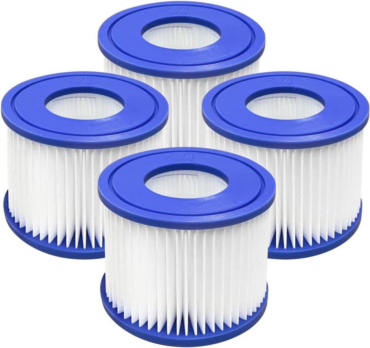 4 x Filter VI for swimming pool - suitable for Bestway Miami, Lay-Z-Spa Pool filter - Filter cartridge VI V1188-MS101-01192-1