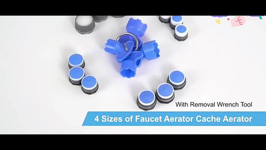Water-Saving Aerator - M18 x 6 Pieces Tap Aerator - With Mounting Wrench - Tap Strainer for Taps - Tap V1188-MS101-01211-1