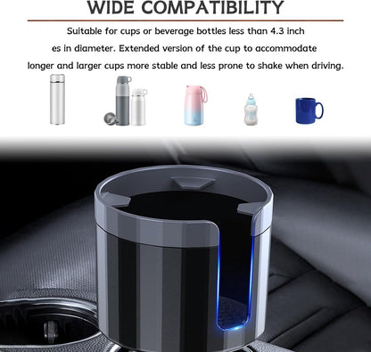 Car Cup Holder - Adjustable Cup Holder - Universal - Coffee Holder - Drink Holder - Soft Drink Holder - Large V1188-MS101-01225-1