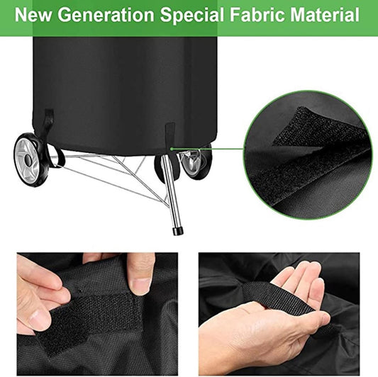 BBQ Cover - Barbecue Protective Cover - 70x70 cm - Round BBQ Cover - Waterproof - Universal Barbecue Cover - V1188-MS101-01226-1