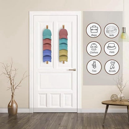Hat Rack - 2 Pieces - Cap Rack - Cap Holder - Storage for Caps and Holders - Organizer for Caps - Coat Hook - V1188-MS101-01232-1