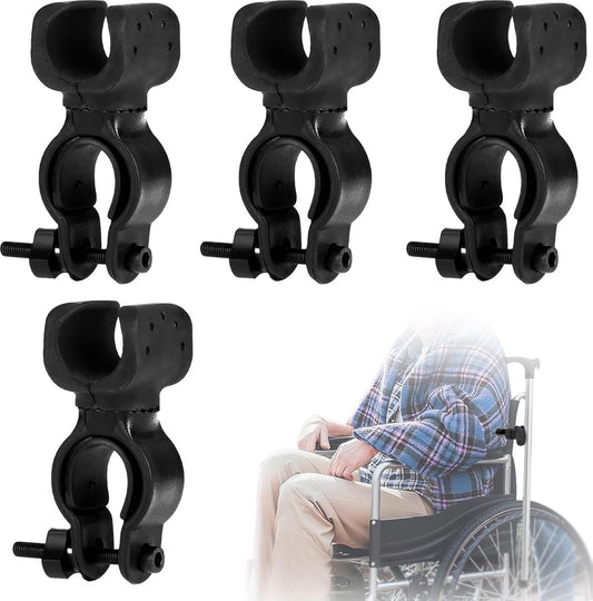 Cane Holder - Crutch Holder - 4 Pieces - For Mobility Scooter Wheelchair Bicycle Rollator - Crutch Holder - V1188-MS101-01233-1