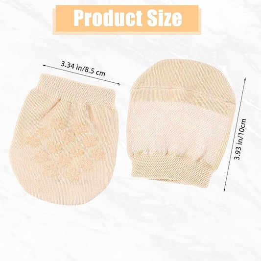 Toe Socks - Half Socks - 6 Pairs - Toe Socks - Cotton - Yoga Socks - Anti-Slip Socks - Foot Protectors - V1188-MS101-01240-1