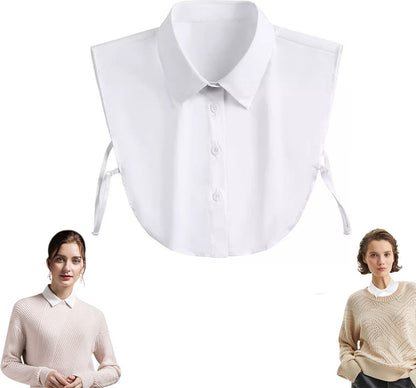 Women's Blouse Collar Detachable Collar White Collar - Detachable Collar - Blouse Collar - Adjustable Pointed V1188-MS101-01248-1