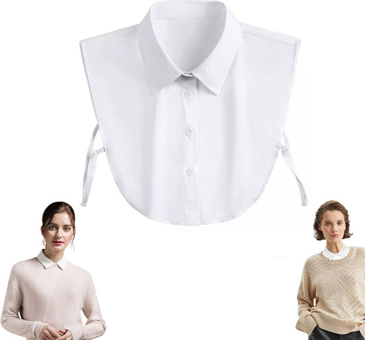Women's Blouse Collar Detachable Collar White Collar - Detachable Collar - Blouse Collar - Adjustable Pointed V1188-MS101-01248-1