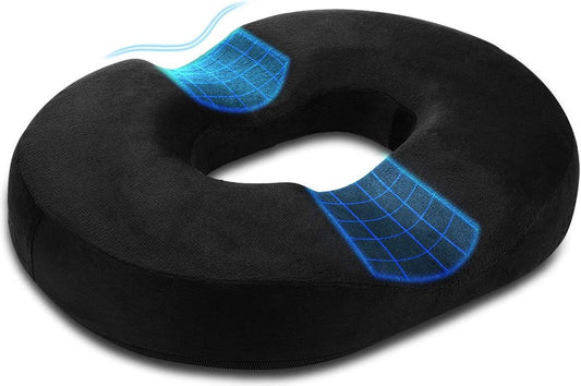 Donut Pillow-Hemorrhoid Pillow-Memory Foam Pillow for Pregnancy-Coccyx-Orthopedic & Ergonomic For Car And V1188-MS101-01257-1