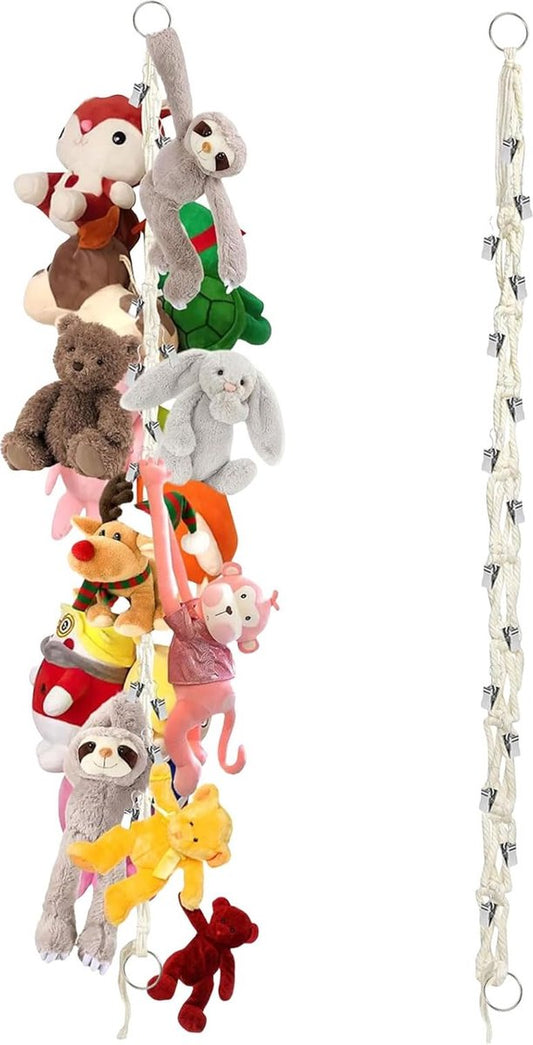 2-Piece Boho Toy Storage Chain - Hanging Plush Toy Storage Chain - For Storage And Organization Of Toys - V1188-MS101-01259-1