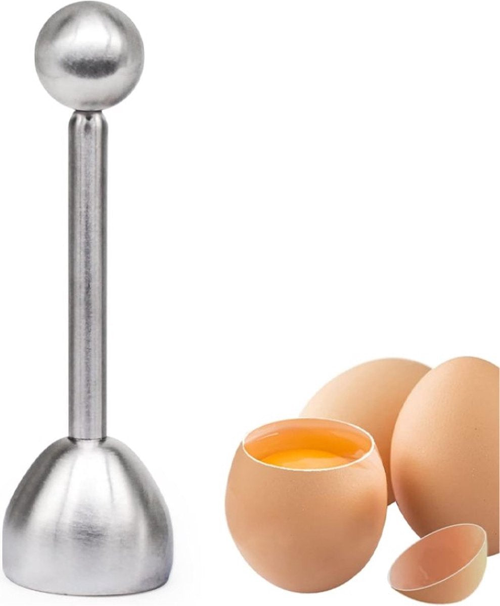 Eggshell Cutter - Stainless Steel - Egg Cutters - Eggshell Opener - Egg Decapitator - Egg Topper - Egg V1188-MS101-01263-1
