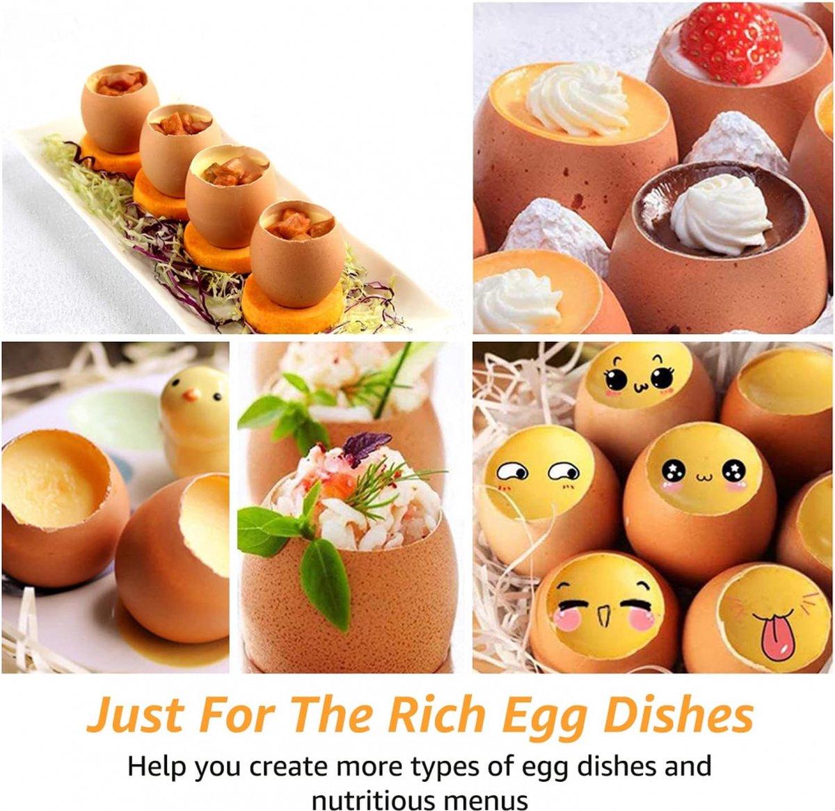 Eggshell Cutter - Stainless Steel - Egg Cutters - Eggshell Opener - Egg Decapitator - Egg Topper - Egg V1188-MS101-01263-1