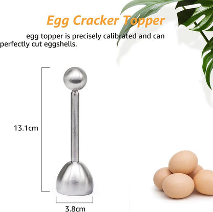 Eggshell Cutter - Stainless Steel - Egg Cutters - Eggshell Opener - Egg Decapitator - Egg Topper - Egg V1188-MS101-01263-1