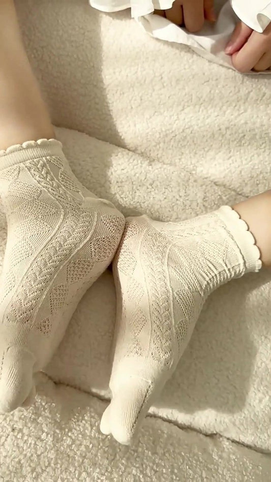 Toe Socks 6 Pairs - Women's - Toe Socks - Cotton - Yoga Socks - Smooth Toe Seam - No Annoying Seams - Toe V1188-MS101-01267-1