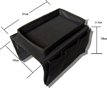 Sofa Tray with Organizer - Armrest Tray - Black V1188-MS101-01284-1