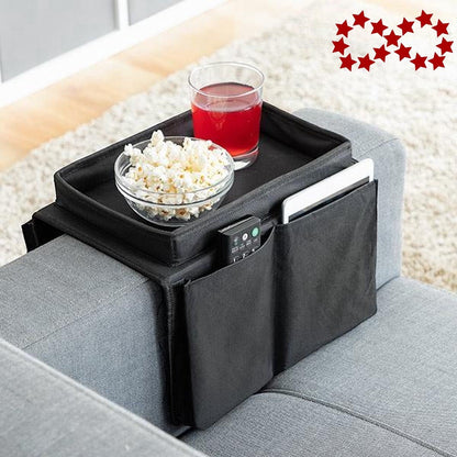 Sofa Tray with Organizer - Armrest Tray - Black V1188-MS101-01284-1