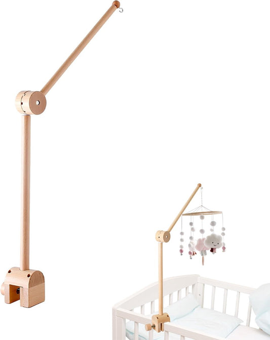 Playpen Mobile - Mobile Holder - Crib Mobile - Wooden Baby Mobile Holder - Wooden Musical Mobile Holder - V1188-MS101-01287-1