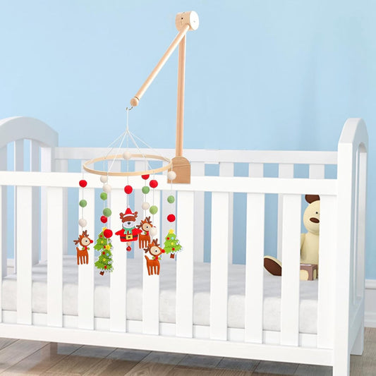 Playpen Mobile - Mobile Holder - Crib Mobile - Wooden Baby Mobile Holder - Wooden Musical Mobile Holder - V1188-MS101-01287-1
