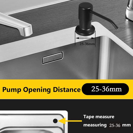 Built-in Soap Dispenser - 300ML - Stainless Steel - 360 degrees Rotatable - Convenient - Practical - Durable V1188-MS101-01288-1