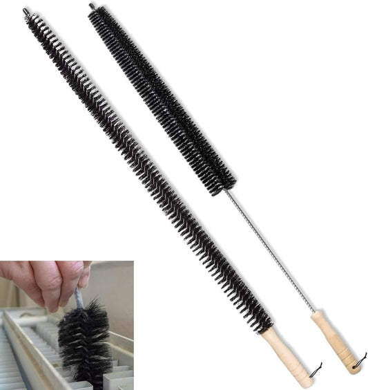 Crevice brush with long handle and stiff bristles - 2-pack - Suitable for dryer ventilation - Radiator V1188-MS101-01290-1