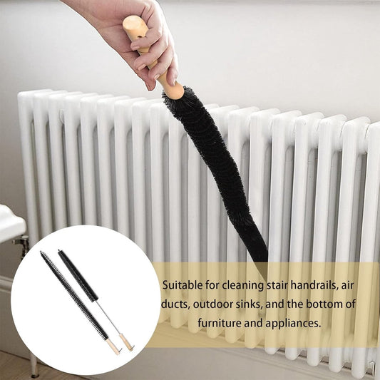 Crevice brush with long handle and stiff bristles - 2-pack - Suitable for dryer ventilation - Radiator V1188-MS101-01290-1