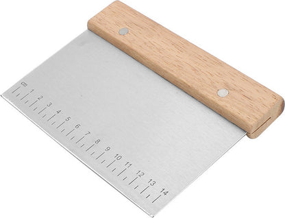 Dough Scraper - 2 Pieces - Dough Scraper - Dough Cutter - Dough Cutter - Cake Scraper - Semi-Round Dough V1188-MS101-01292-1