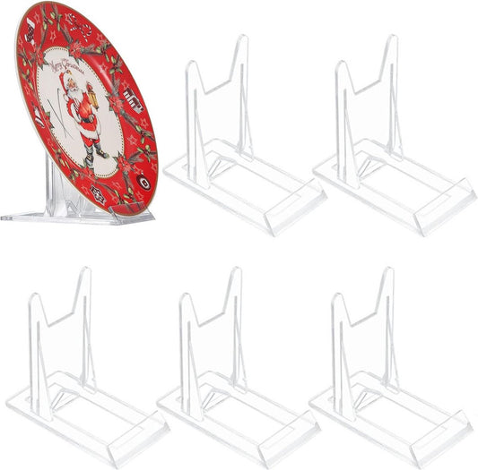 Plate Stand - 6 Pieces - Plate Rack - Plate Holder - Plate Display - Sliding Stand - Phone Holder - Business V1188-MS101-01298-1