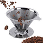 Reusable coffee filter for 6 cups - stainless steel permanent filter - clean after use V1188-MS101-01316-1