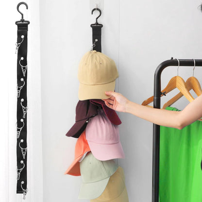 Hat Rack - 2 Pieces - Cap Rack - Cap Organizer - Wall Hat Hook - Hat Holder - Simple Hat Rack - Clothes V1188-MS101-01317-1