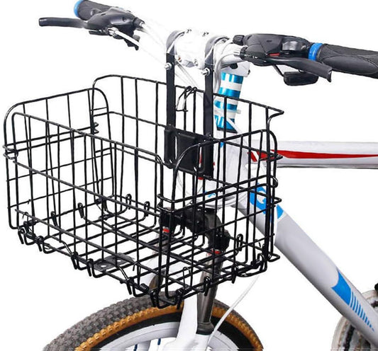 Bicycle Basket - Professional Front Bicycle Basket - Universal Handlebar Bicycle Basket - Small Bicycle V1188-MS101-01319-1