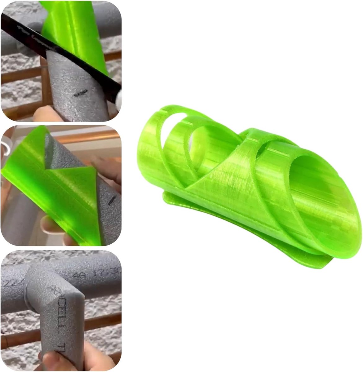 Foam Cutter - 3-piece - Styrofoam Cutters - Foam Cutter - for handmade foam - Precise Cuts Pipe Insulation V1188-MS101-01327-1