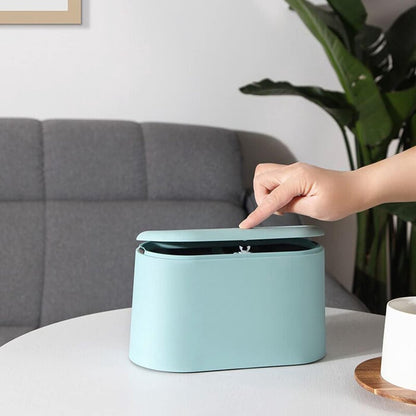 Trash Can - Sensor Trash Can - Sturdy - Countertop Waste Bin - Mini Trash Can - Desktop - Tabletop Waste Bin V1188-MS101-01335-1