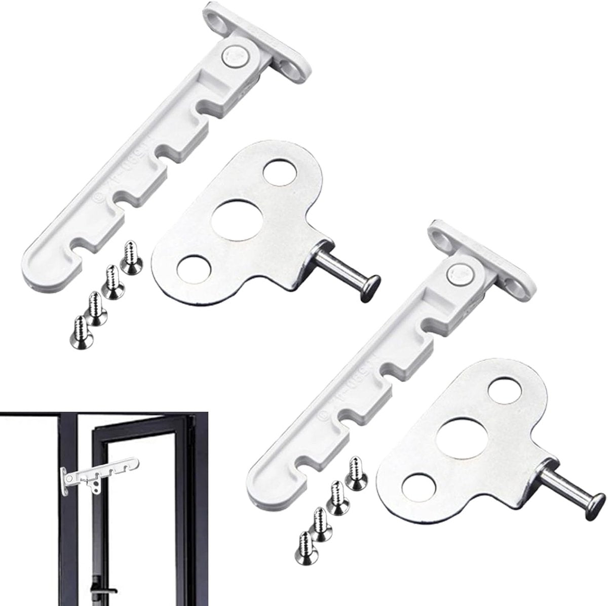 Pieces Window Stopper - Window Limiter - Window Stay - Window Security - Window Tilt Regulator for Adjusting V1188-MS101-01336-1