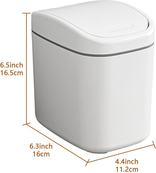 Countertop Waste Bins - Car Trash Can - With Flip-Up Lid - Small Countertop Waste Bin - Mini Trash Can - V1188-MS101-01339-1