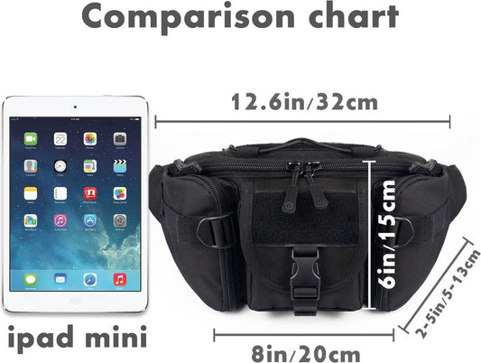 Waist Bag - Nylon Waist Bag - Waterproof - Large Capacity - Crossbody Bag - Multifunctional Sling Bag - V1188-MS101-01342-1