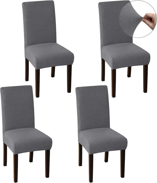 Chair Covers - 4 Pieces - Dining Room Chair Cover - Sofa Cover - Chair Covers for Dining Chairs - Chair V1188-MS101-01343-1