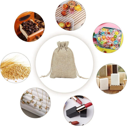 Jute Bags - 7 x 9 cm - 50 Pieces V1188-MS101-01348-1